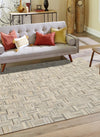 Savannah Hideaway Collection Area Rug - Savannah Square Light Brown Ivory  lifestyle 29