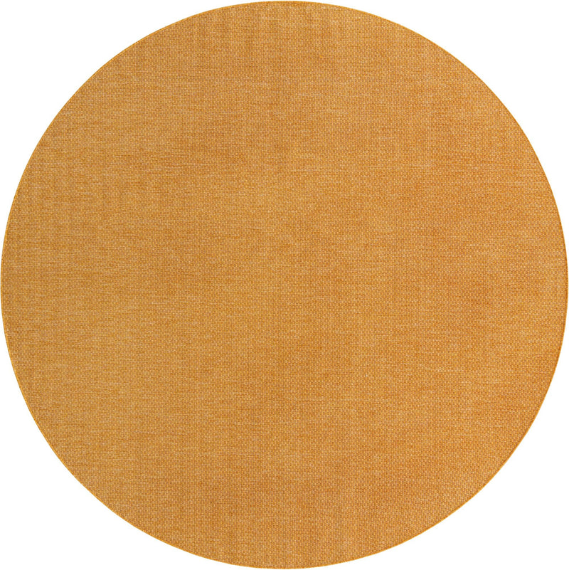 Patio Perfection Collection Area Rug - Veranda (Corn Harvest Yellow) Round Corn Harvest Yellow Main