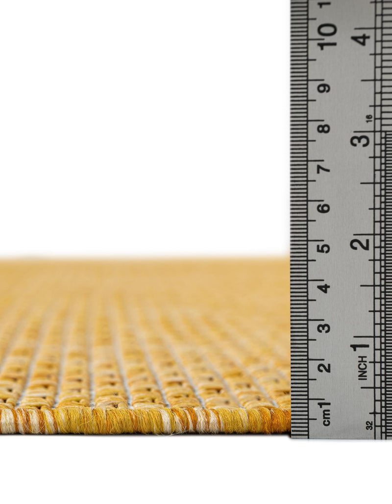 Patio Perfection Collection Area Rug - Veranda (Corn Harvest Yellow) Oval Corn Harvest Yellow  lifestyle 11