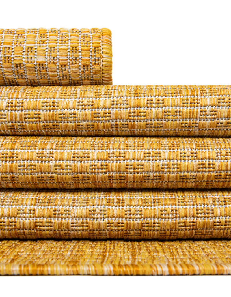 Patio Perfection Collection Area Rug - Veranda (Corn Harvest Yellow) Oval Corn Harvest Yellow  lifestyle 20