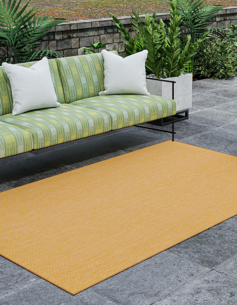 Patio Perfection Collection Area Rug - Veranda (Corn Harvest Yellow) Rectangle Corn Harvest Yellow  lifestyle 0