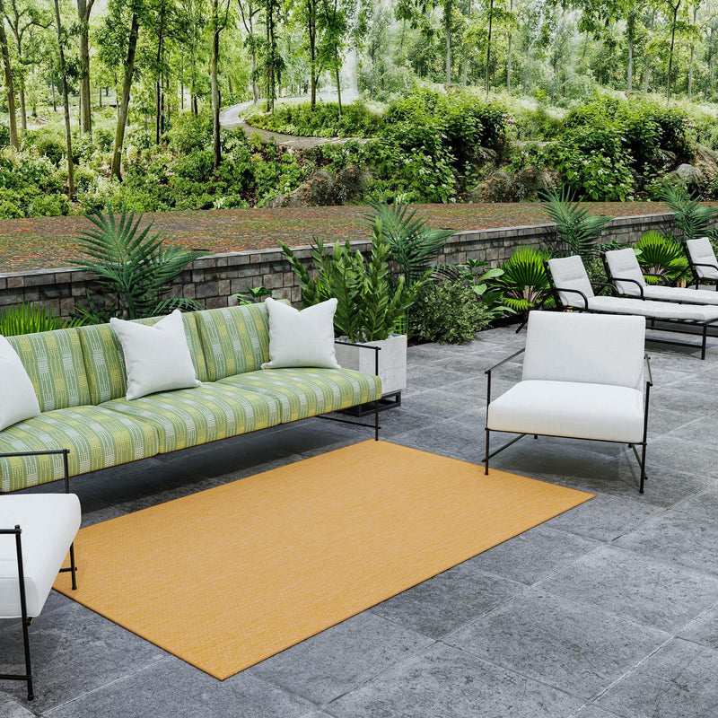 Patio Perfection Collection Area Rug - Veranda (Corn Harvest Yellow) Rectangle Corn Harvest Yellow  lifestyle 17