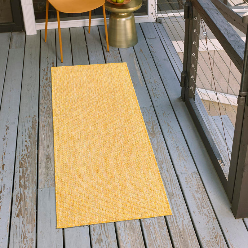 Patio Perfection Collection Area Rug - Veranda (Corn Harvest Yellow) Runner Corn Harvest Yellow  lifestyle 13