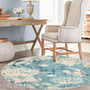 Sorrento Shores Collection Area Rug -  Vico Round Light Blue  lifestyle 94