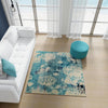 Sorrento Shores Collection Area Rug -  Vico Square Light Blue  lifestyle 92