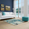 Sorrento Shores Collection Area Rug -  Vico Square Light Blue  lifestyle 95