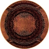 Marrakesh Elegance Collection Area Rug -  Sijilmasa Round Orange  lifestyle 30