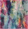Chromatic Oasis Collection Area Rug -  Oasis Square Multi  lifestyle 22