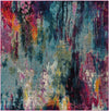 Chromatic Oasis Collection Area Rug -  Oasis Square Multi  lifestyle 25