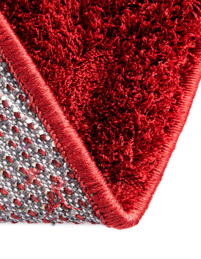 Botanical Bliss Shag Collection Area Rug - Blossomdale Round Red  lifestyle 110