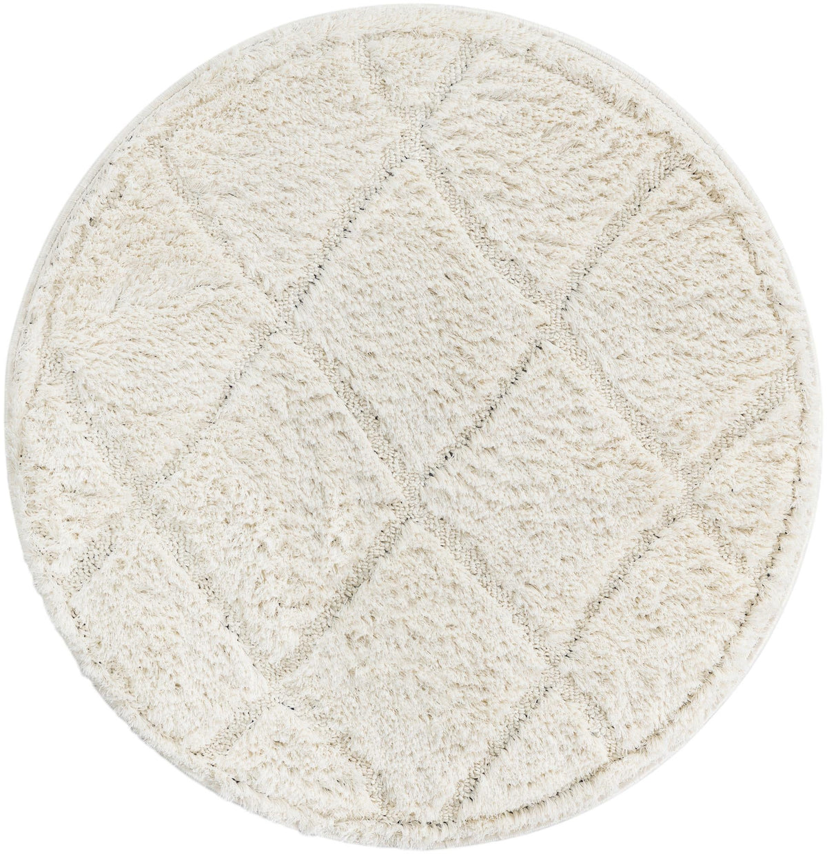 Trellis Haven Collection Area Rug - Havenwood Round Ivory  lifestyle 137