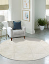 Trellis Haven Collection Area Rug - Havenwood Round Ivory  lifestyle 98