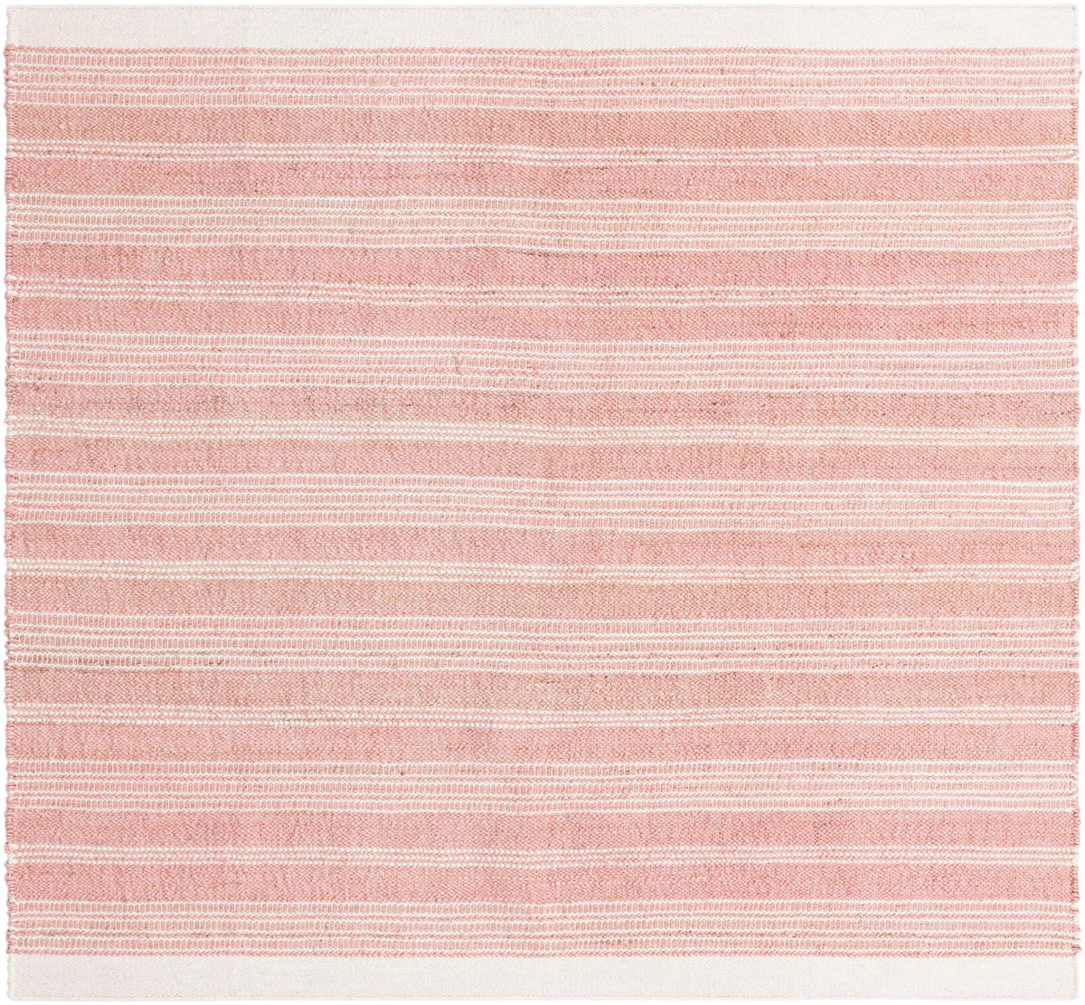 Coastal Weave Collection Area Rug - Marina Square Blush Pink  lifestyle 32