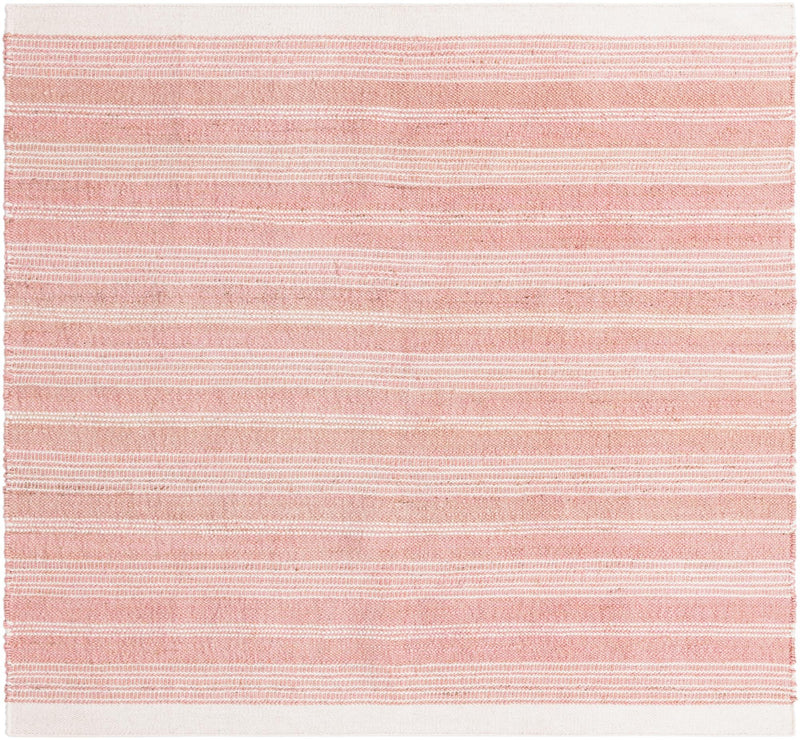 Coastal Weave Collection Area Rug - Marina Square Blush Pink  lifestyle 32