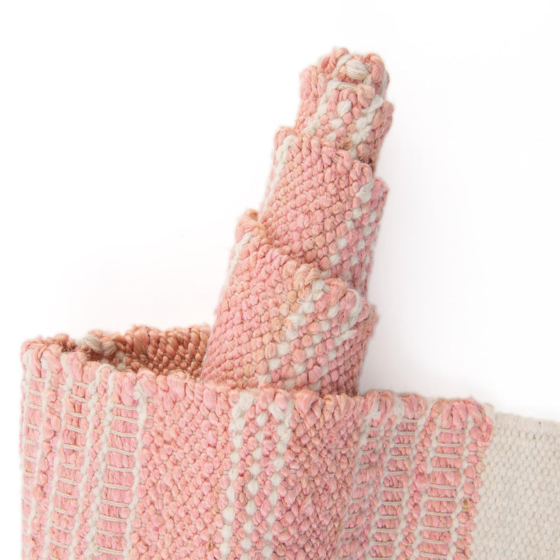 Coastal Weave Collection Area Rug - Marina Rectangle Blush Pink  lifestyle 20
