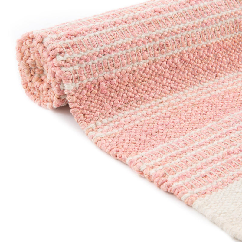 Coastal Weave Collection Area Rug - Marina Rectangle Blush Pink  lifestyle 22