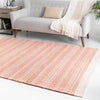 Coastal Weave Collection Area Rug - Marina Rectangle Blush Pink  lifestyle 30
