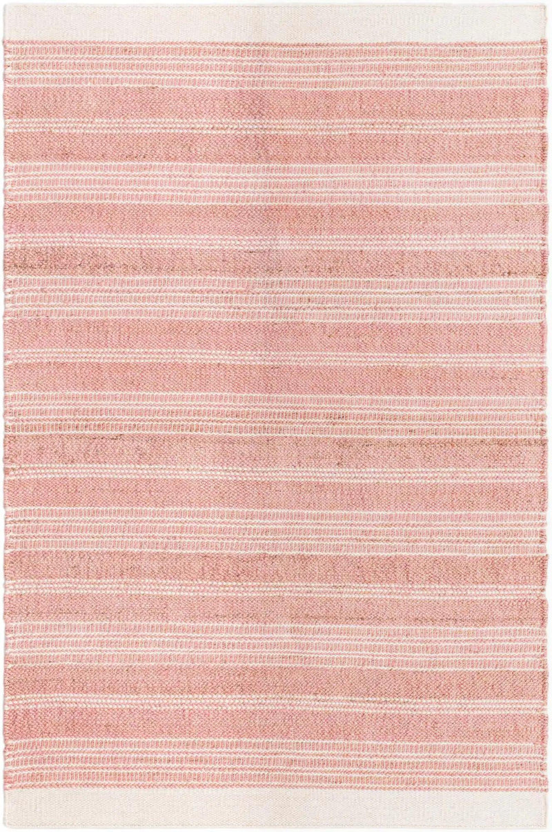 Coastal Weave Collection Area Rug - Marina Rectangle Blush Pink  lifestyle 2