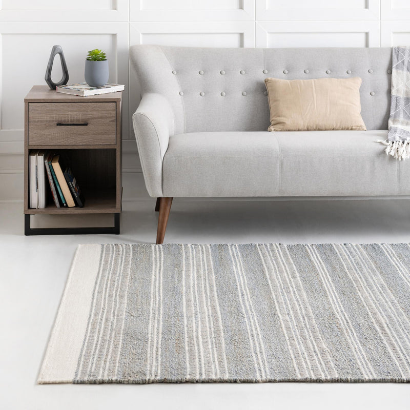 Coastal Weave Collection Area Rug - Marina Rectangle Gray  lifestyle 40