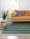 Coastal Weave Collection Area Rug - Marina Square Hunter Green  lifestyle 61