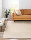 Coastal Weave Collection Area Rug - Marina Square Ivory and White  lifestyle 63