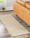 Coastal Weave Collection Area Rug - Marina Runner Ivory and White  lifestyle 76