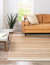 Coastal Weave Collection Area Rug - Marina Square Natural  lifestyle 65