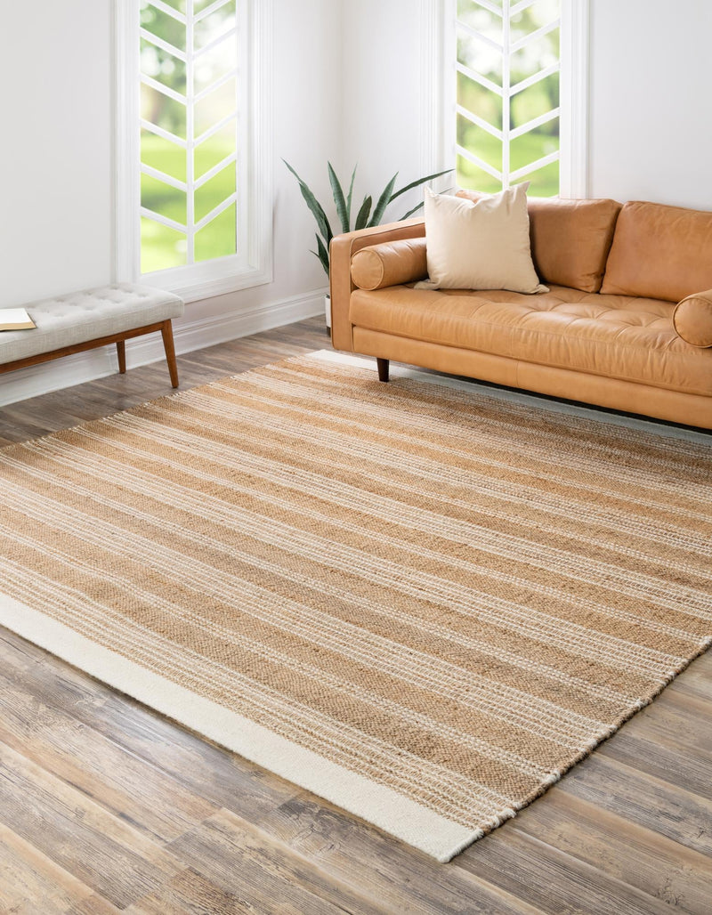 Coastal Weave Collection Area Rug - Marina Square Natural  lifestyle 79