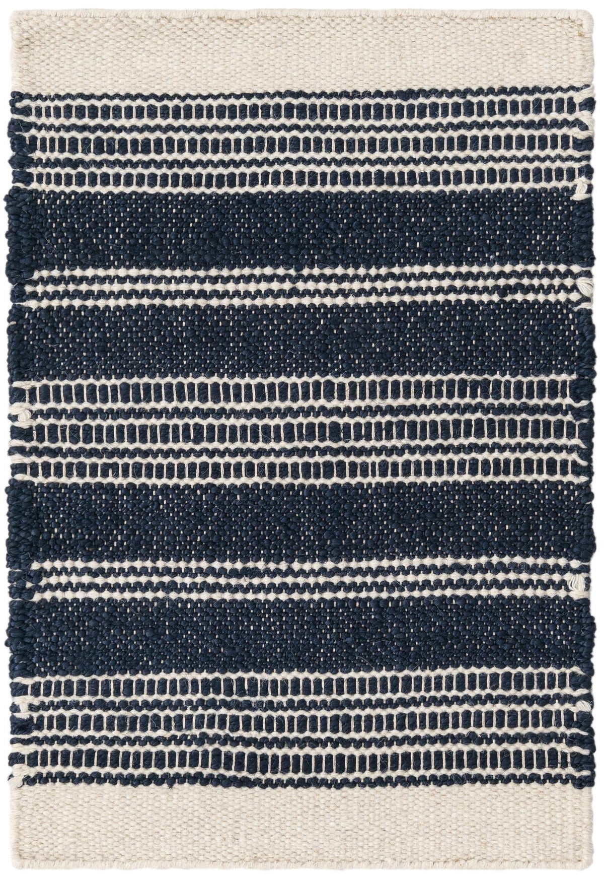 Coastal Weave Collection Area Rug - Marina Rectangle Navy Blue Main