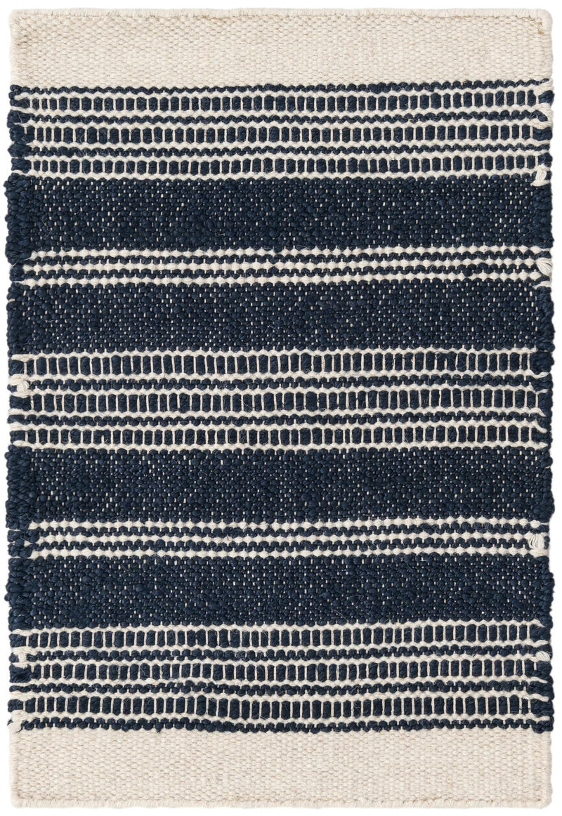 Coastal Weave Collection Area Rug - Marina Rectangle Navy Blue Main