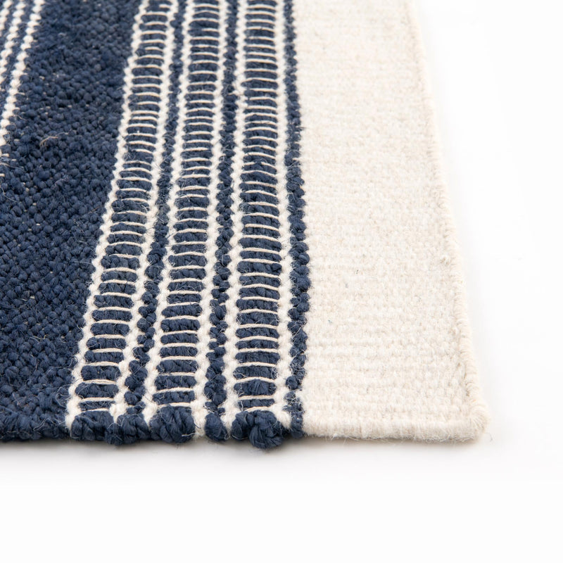 Coastal Weave Collection Area Rug - Marina Rectangle Navy Blue  lifestyle 11