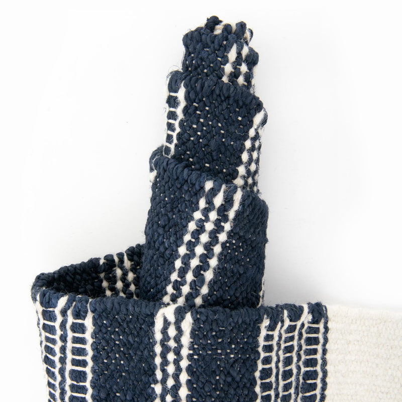 Coastal Weave Collection Area Rug - Marina Rectangle Navy Blue  lifestyle 19