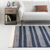 Coastal Weave Collection Area Rug - Marina Rectangle Navy Blue  lifestyle 27