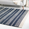 Coastal Weave Collection Area Rug - Marina Rectangle Navy Blue  lifestyle 29