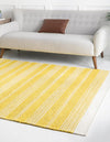 Coastal Weave Collection Area Rug - Marina Rectangle Sunshine Yellow  lifestyle 16