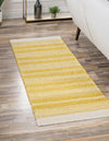 Coastal Weave Collection Area Rug - Marina Runner Sunshine Yellow  lifestyle 81