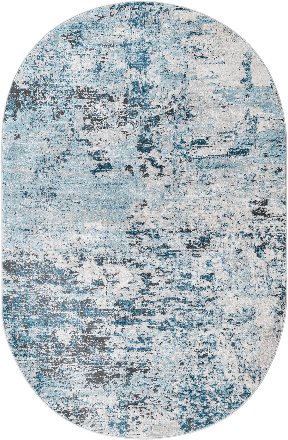 Dresden Elegance Collection Area Rug -  Pirna Oval Blue  lifestyle 81