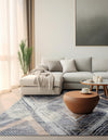 Aegean Elegance Collection Area Rug -  Rhodes Square Gray  lifestyle 68