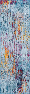 Celestial Luminescence Collection Area Rug -  Nebula Runner Blue and Multi  lifestyle 4