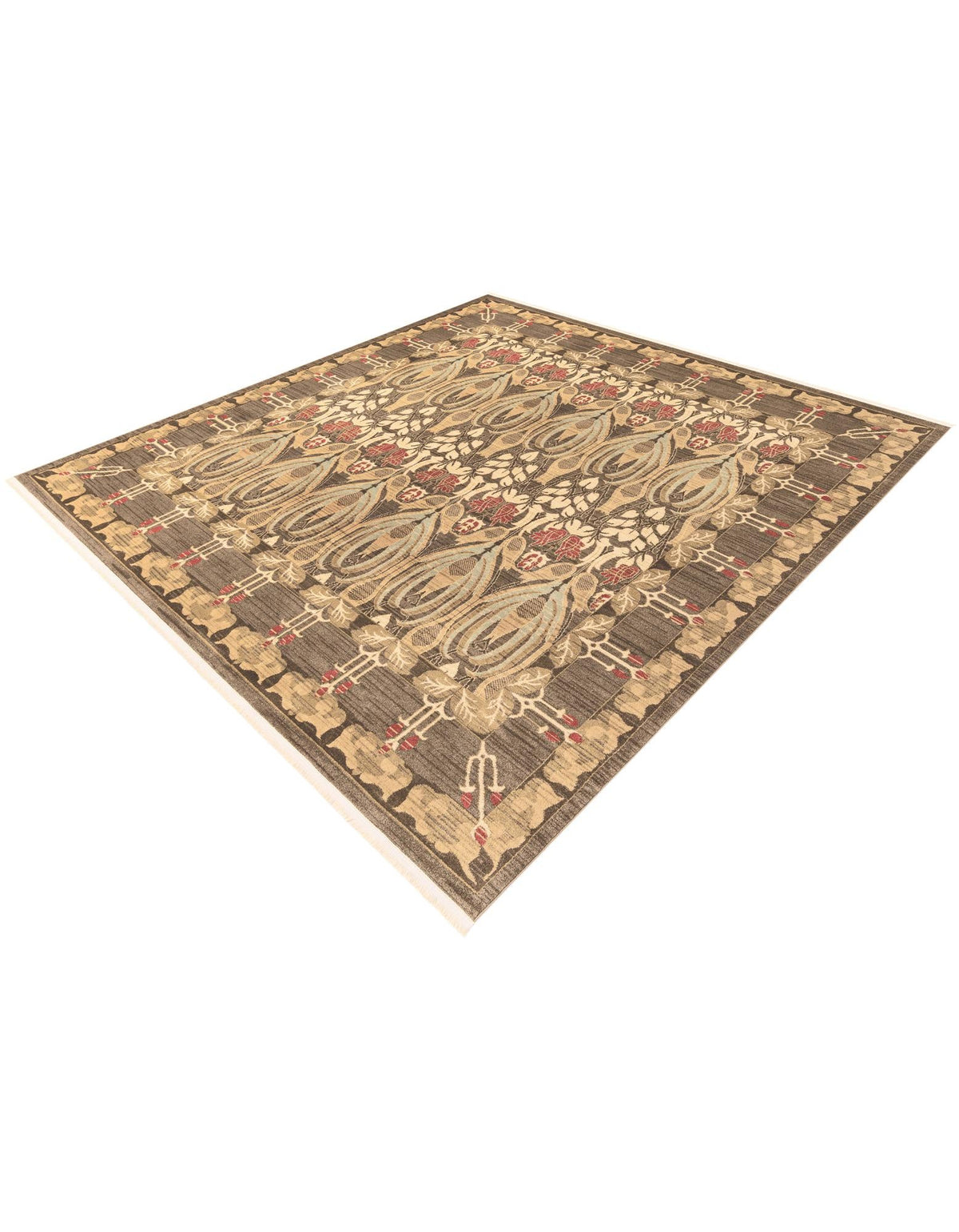 Chelsea Elegance Collection Area Rug -  Brompton (Brown) Square Brown  lifestyle 71