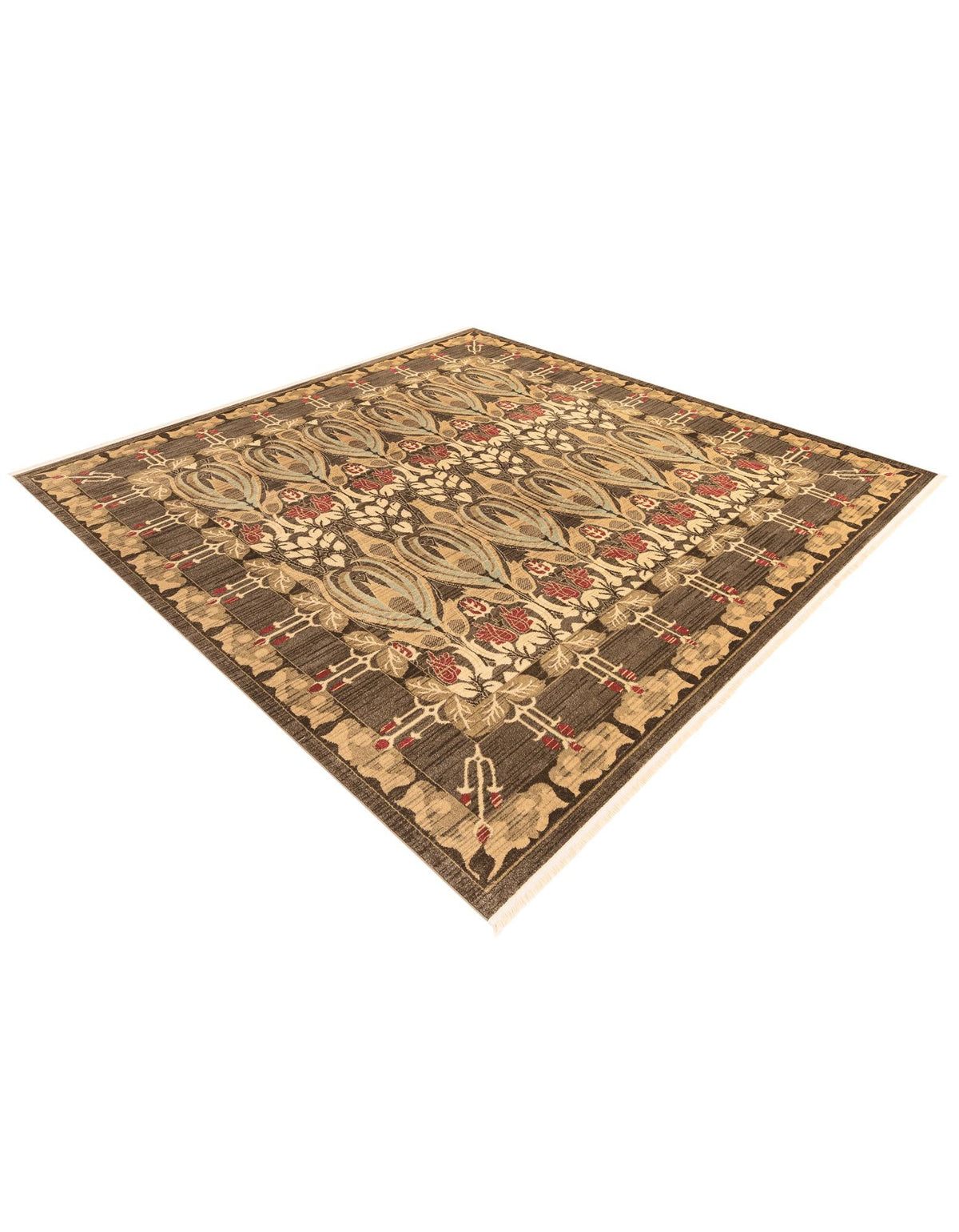 Chelsea Elegance Collection Area Rug -  Brompton (Brown) Square Brown  lifestyle 72