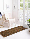 Chelsea Elegance Collection Area Rug -  Brompton (Brown) Runner Brown  lifestyle 25