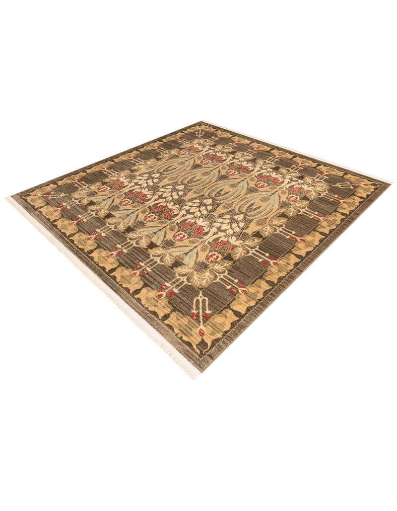 Chelsea Elegance Collection Area Rug -  Brompton (Brown) Square Brown  lifestyle 73