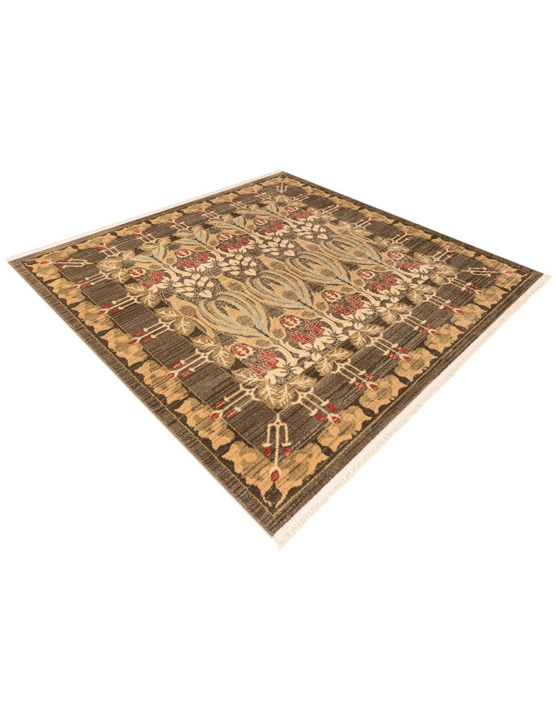 Chelsea Elegance Collection Area Rug -  Brompton (Brown) Square Brown  lifestyle 74