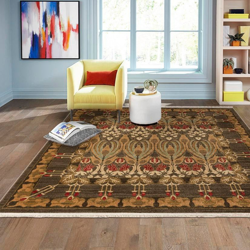 Chelsea Elegance Collection Area Rug -  Brompton (Brown) Square Brown  lifestyle 70