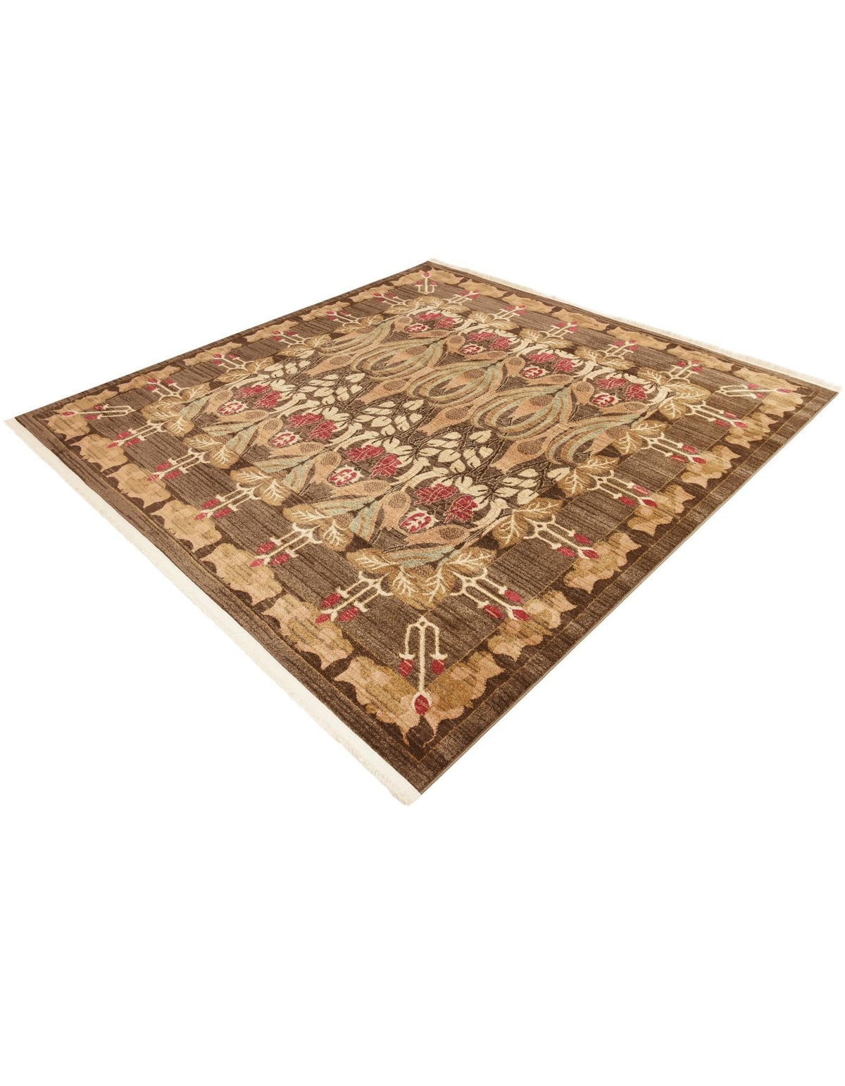 Chelsea Elegance Collection Area Rug -  Brompton (Brown) Square Brown  lifestyle 75