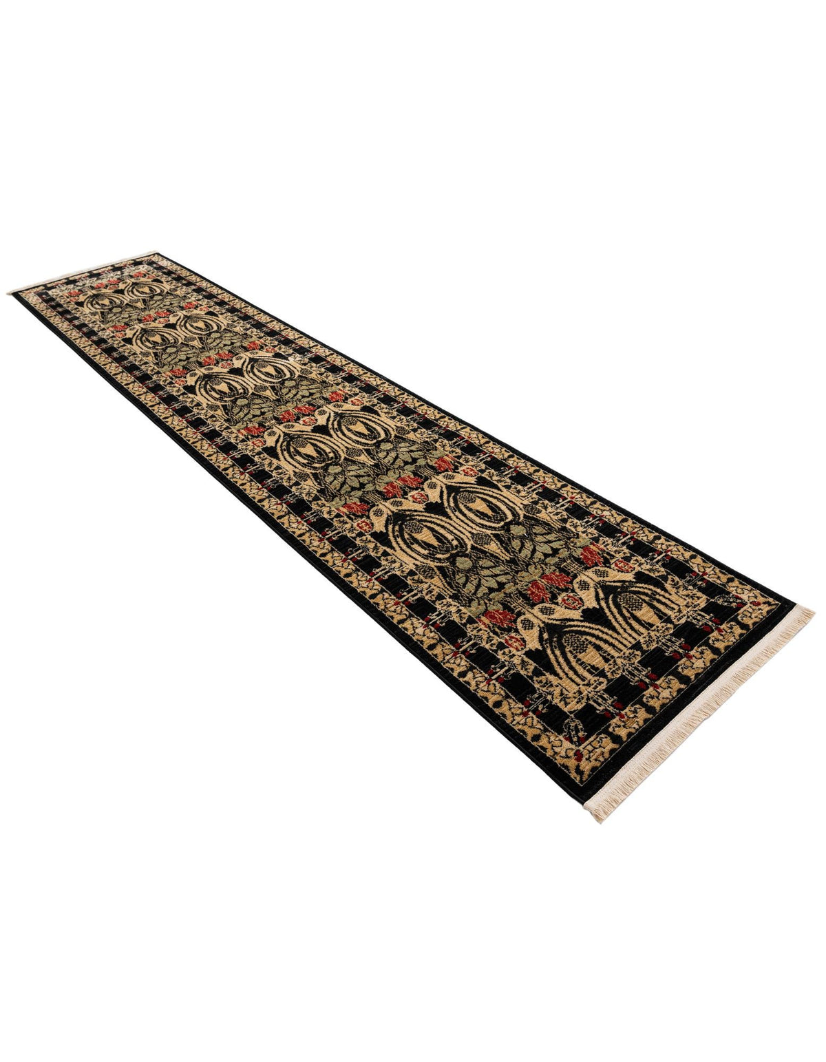 Chelsea Elegance Collection Area Rug -  Brompton (Black) Runner Black  lifestyle 43