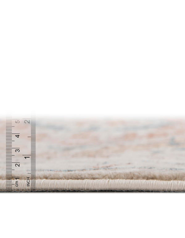 Copenhagen Dahlia Collection Area Rug -  Bispebjerg Round Beige  lifestyle 36