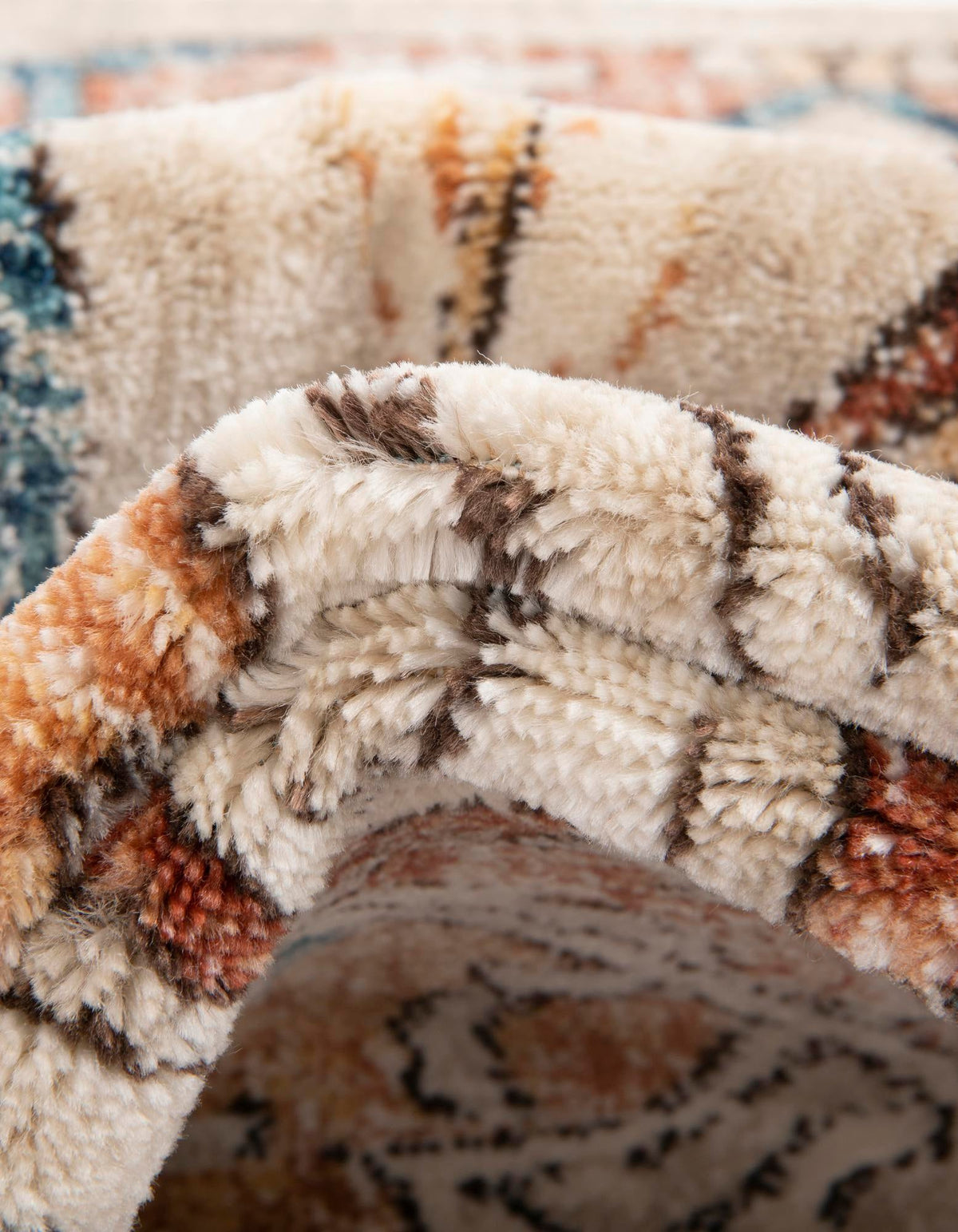 Copenhagen Dahlia Collection Area Rug -  Bispebjerg Round Beige  lifestyle 42