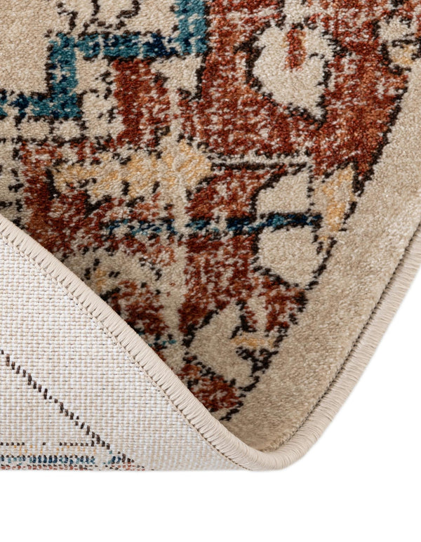 Copenhagen Dahlia Collection Area Rug -  Bispebjerg Round Beige  lifestyle 44